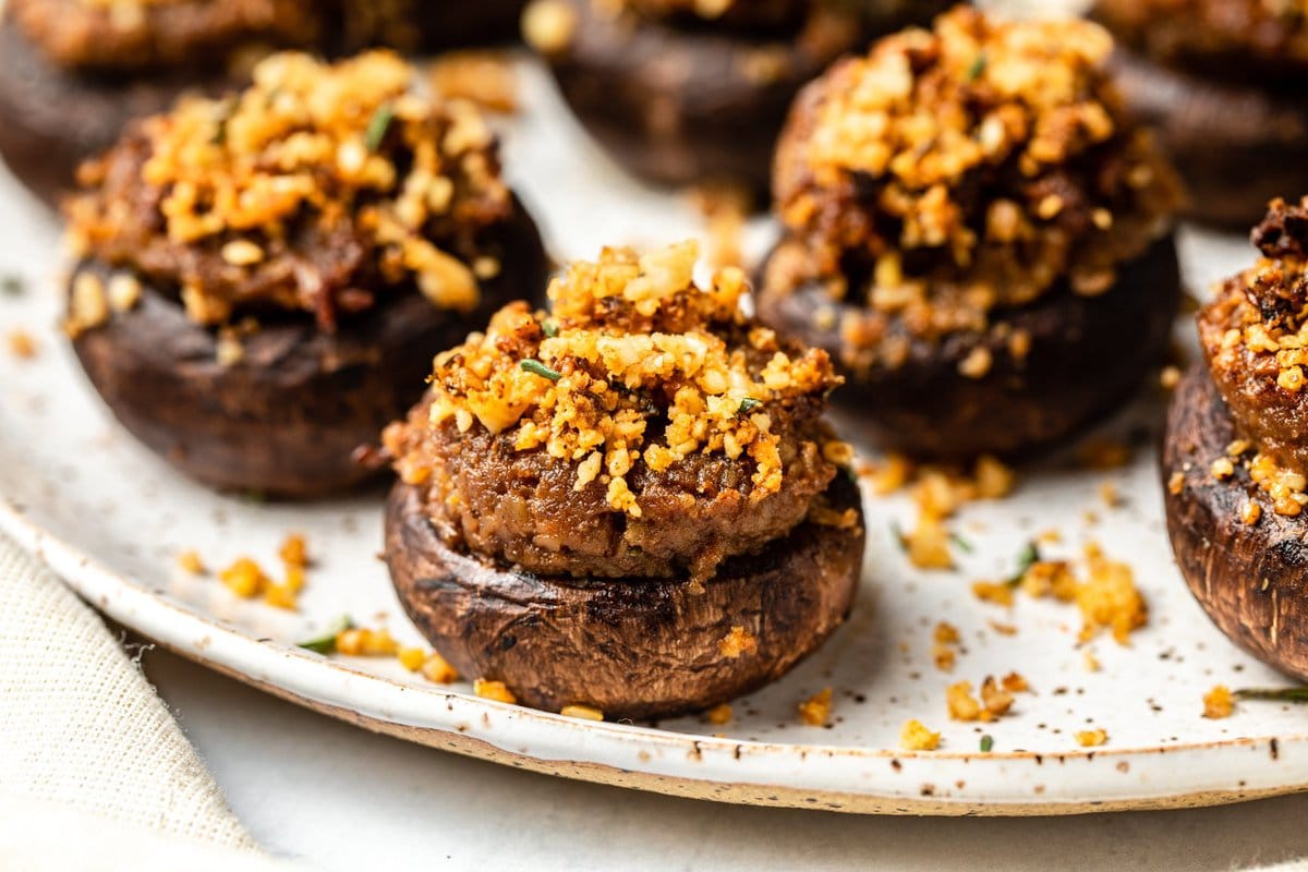 Vegan Stuffed Mushrooms