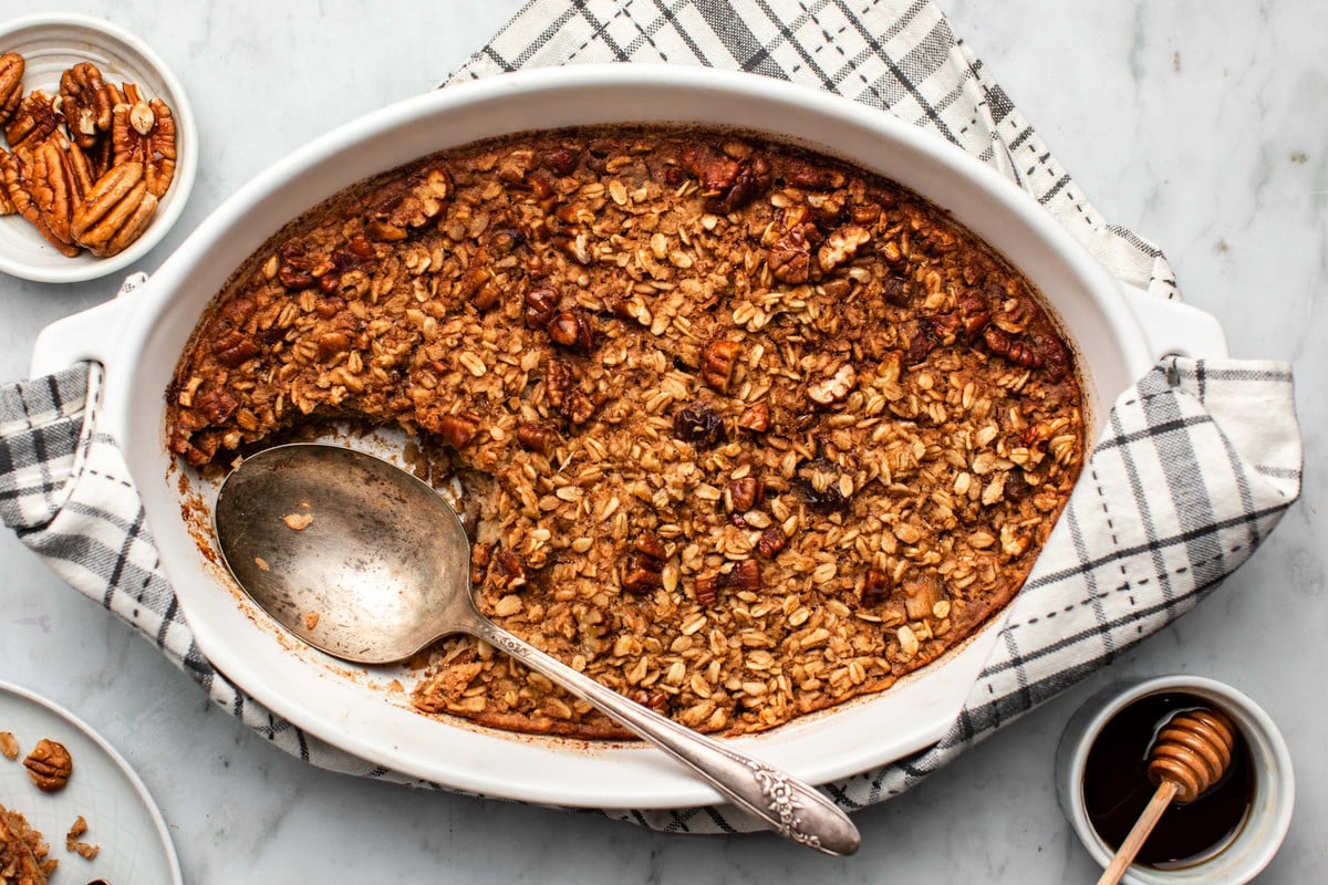 Maple Pecan Baked Oatmeal
