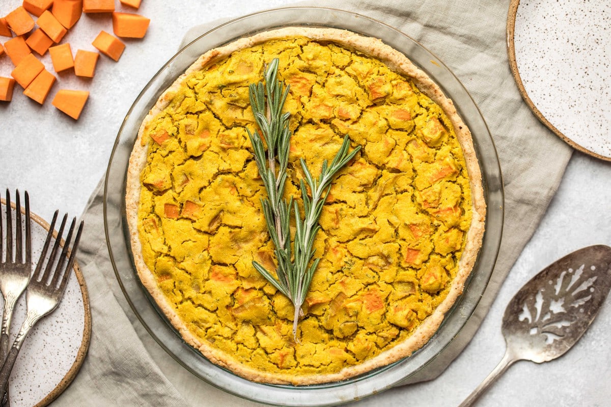 Rosemary Sweet Potato Quiche