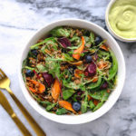 Tangy Beet Salad Avocado Dijon Dressing Vegan