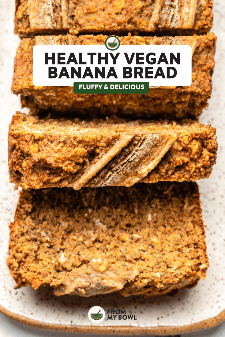 a zoomed-in image of the banana bread that is sliced and ready to be served